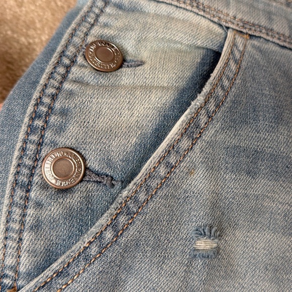 American Eagle Outfitters Light Blue Denim Overalls - Picture 7 of 8